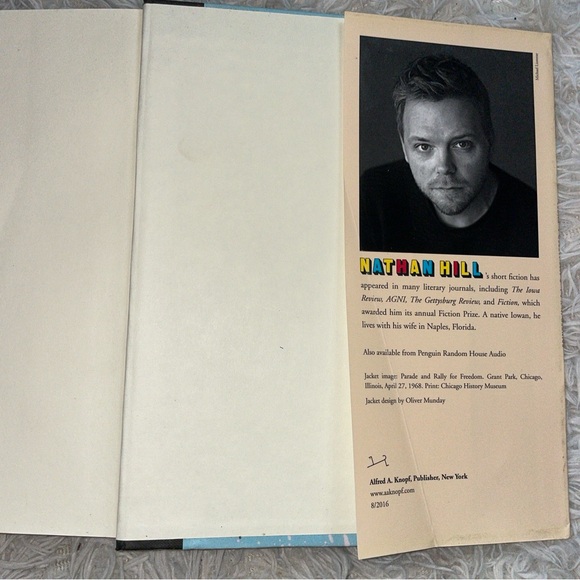 The Nix by Nathan Hill Hardcover 2016 First Edition w/ Dust Jacket Worn/Marks - Picture 7 of 7